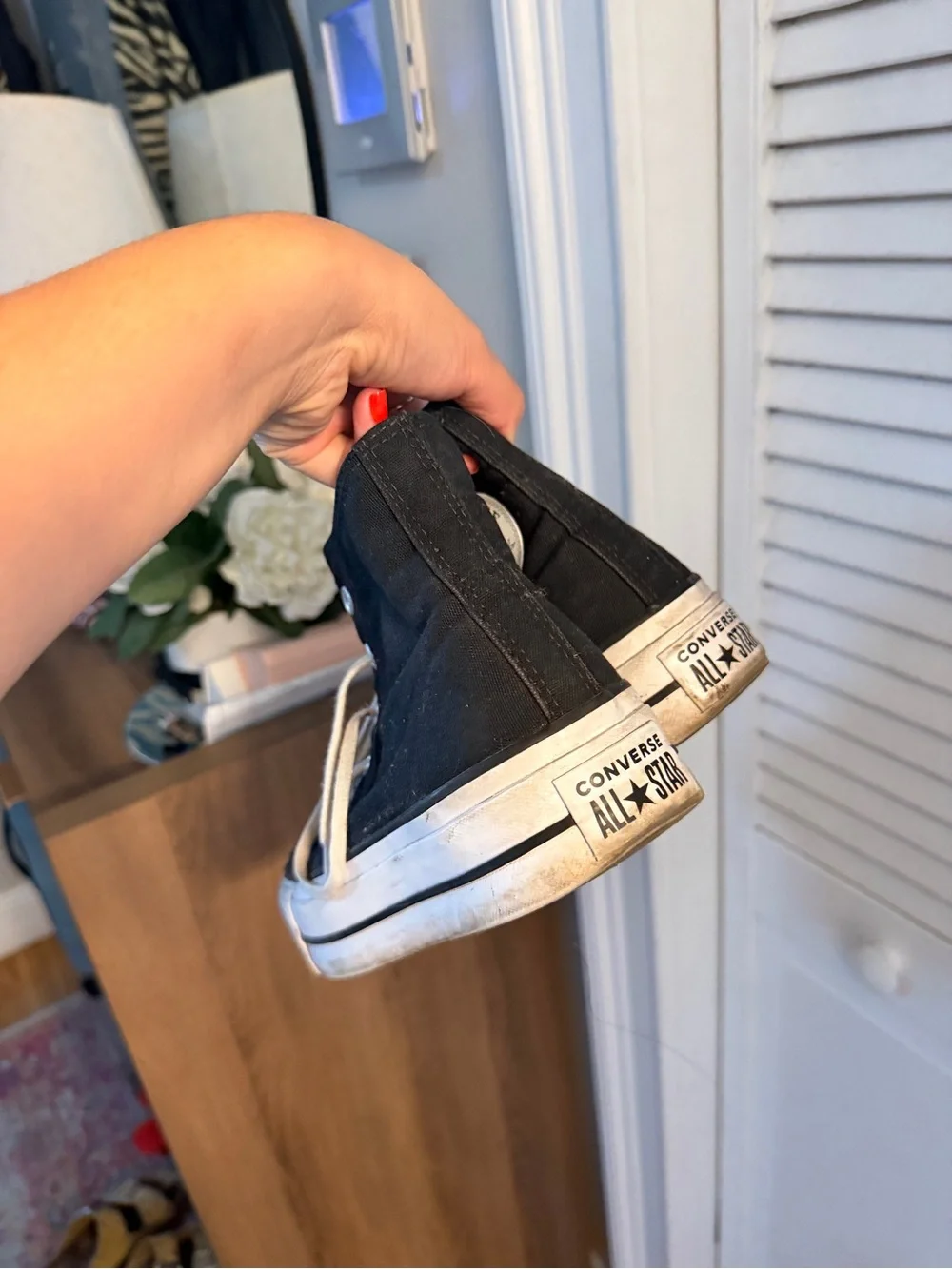 Converse Black High-Top Platform Sneakers